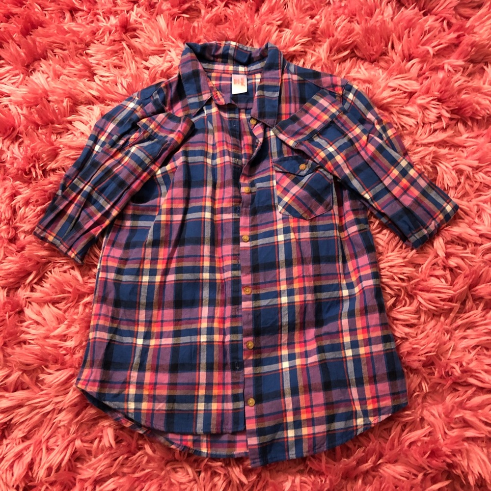 Pink and Blue Flannel